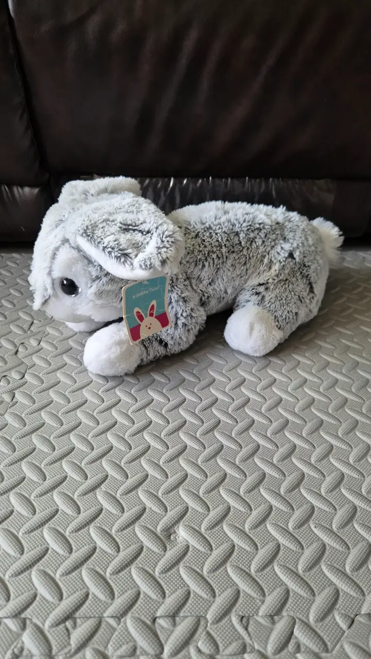 Peluche Conejo Gris Suave y Tierno - 1