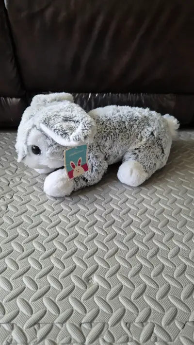 Peluche Conejo Gris Suave y Tierno - miniatura 1