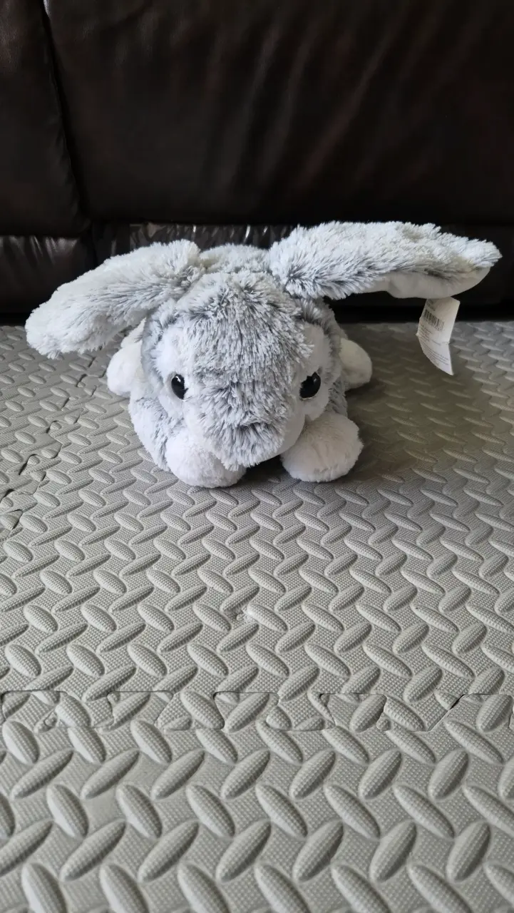 Peluche Conejo Gris Suave y Tierno - 2