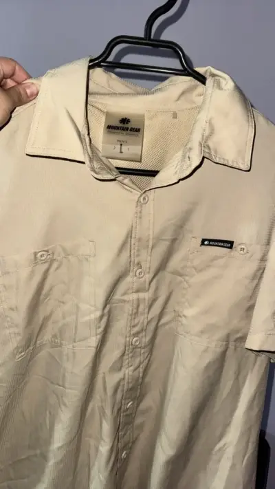 Camisa Beige Hombre Mountain Gear Talla L - miniatura 1