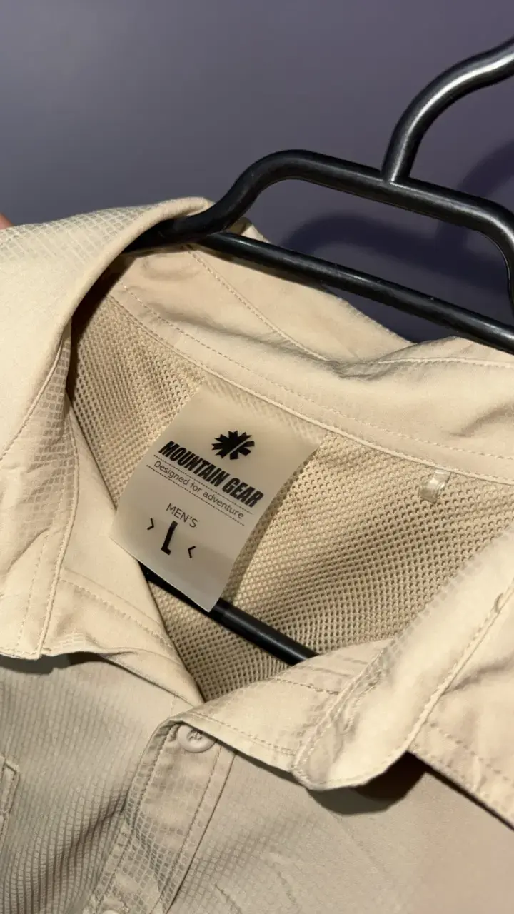 Camisa Beige Hombre Mountain Gear Talla L - 3