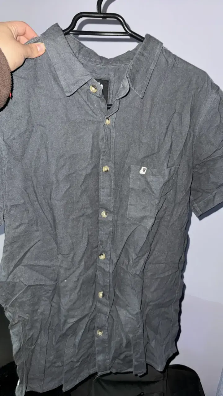 Camisa gris Stoked para hombre talla M - 2