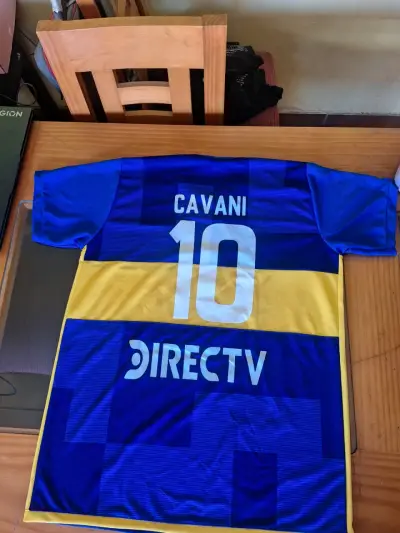 Camiseta de fútbol Boca Juniors azul y amarilla - miniatura 2
