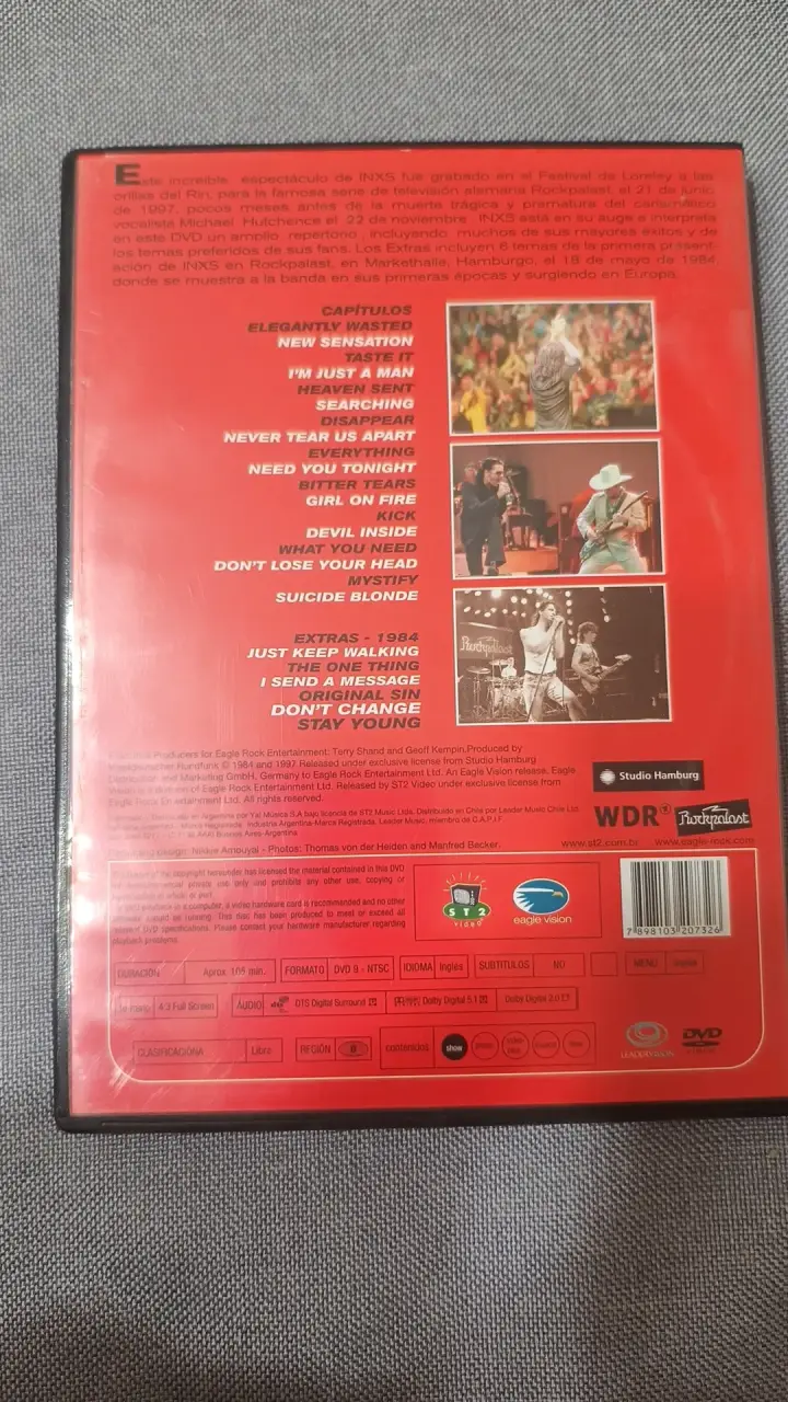 DVD INXS Mystify Edición Coleccionista - 2