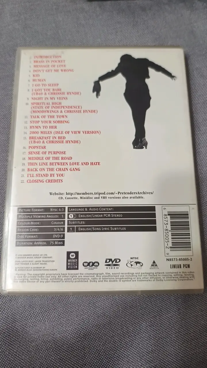 DVD The Pretenders Greatest Hits - 2
