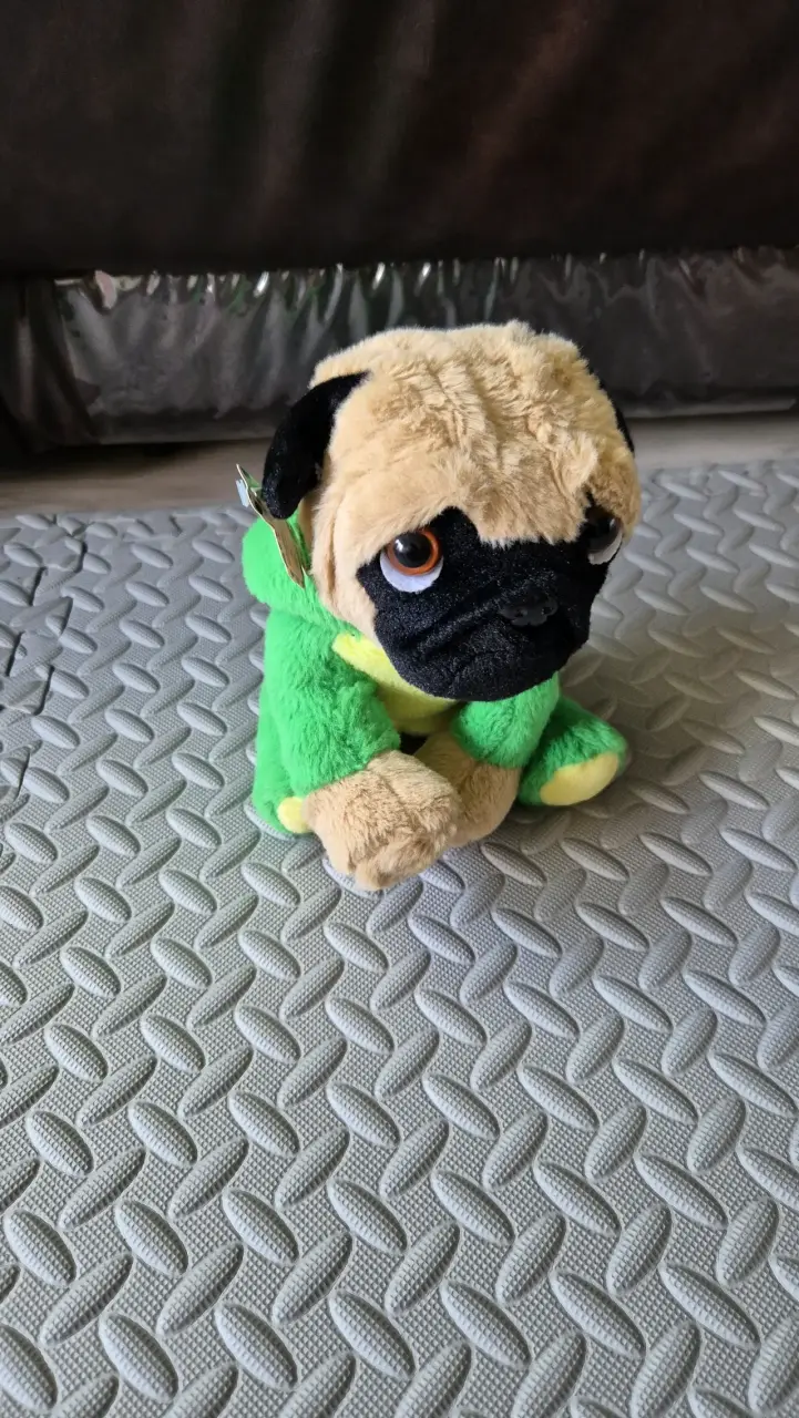 Peluche de perro disfrazado de rana - 3