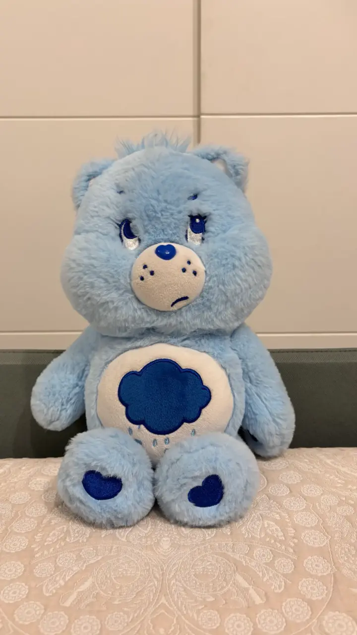 Peluche Oso Cariñosito Azul Suave - 1