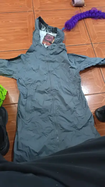 Casaca larga impermeable Kilimanjaro gris - miniatura 3