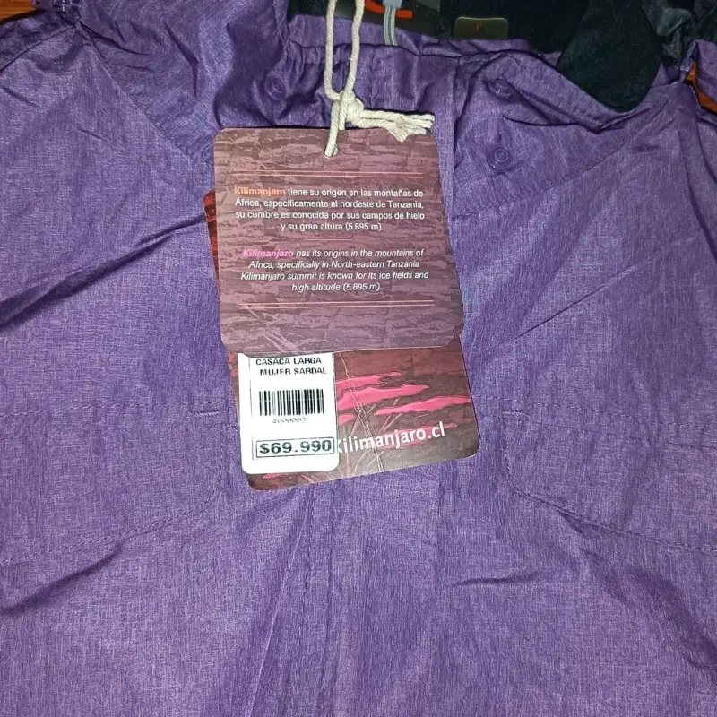 Casaca larga impermeable Kilimanjaro gris - 6