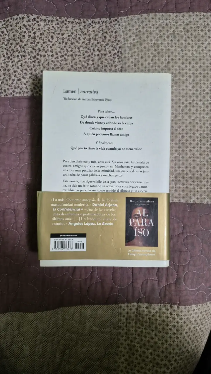 Libro 'Tan Poca Vida' de Hanya Yanagihara - 3