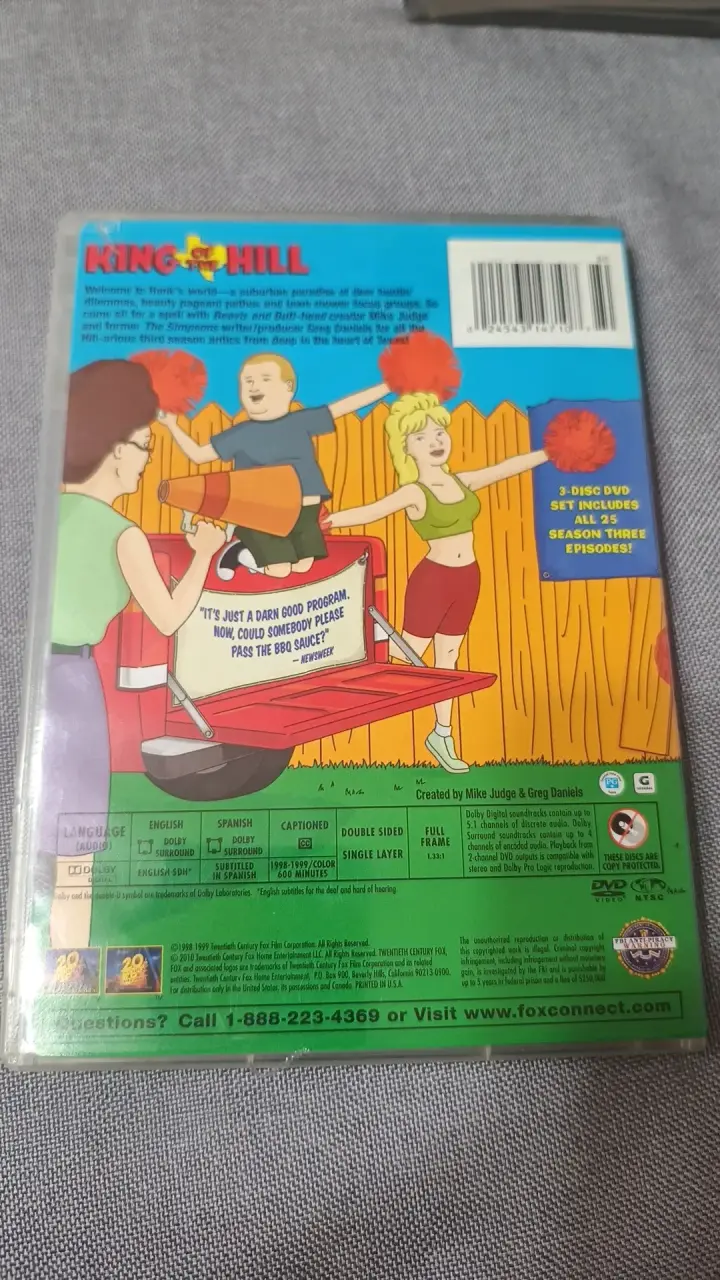 DVD King of the Hill Temporada 3 Completa - 2