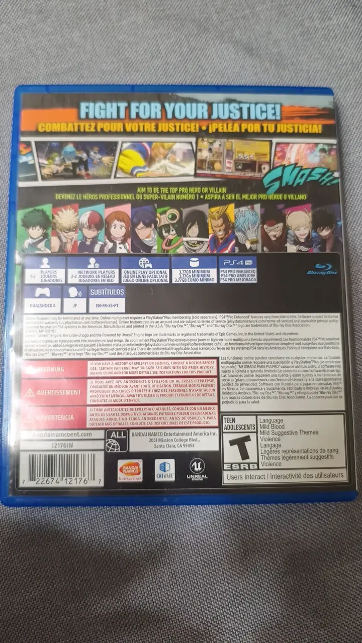 Juego PS4 My Hero One's Justice - 2