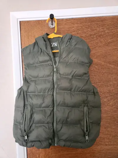 Chaqueta verde para niños con capucha Zara - miniatura 1