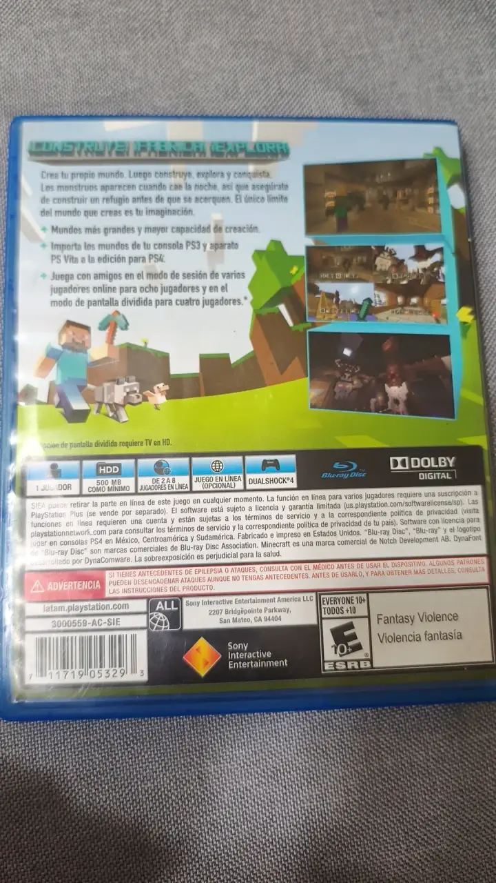 Minecraft para PS4 edición física - 2