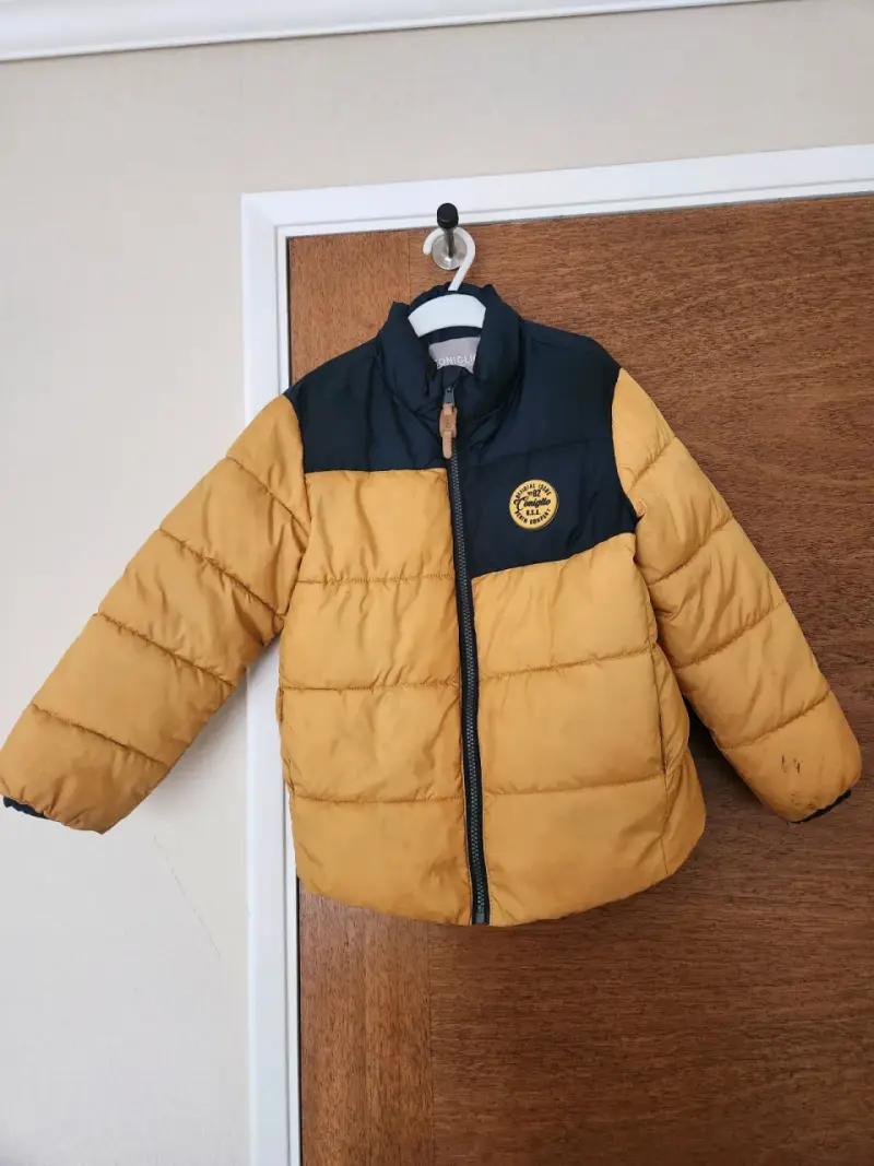 Chaqueta acolchada infantil amarilla Coniglio
