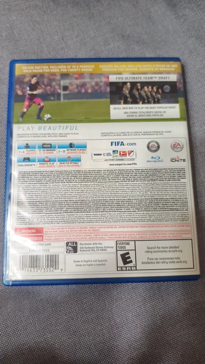 Juego PS4 FIFA 16 Edición Deluxe - 2
