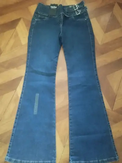 Jeans acampanados azul oscuro Mossimo talla 40 - miniatura 1