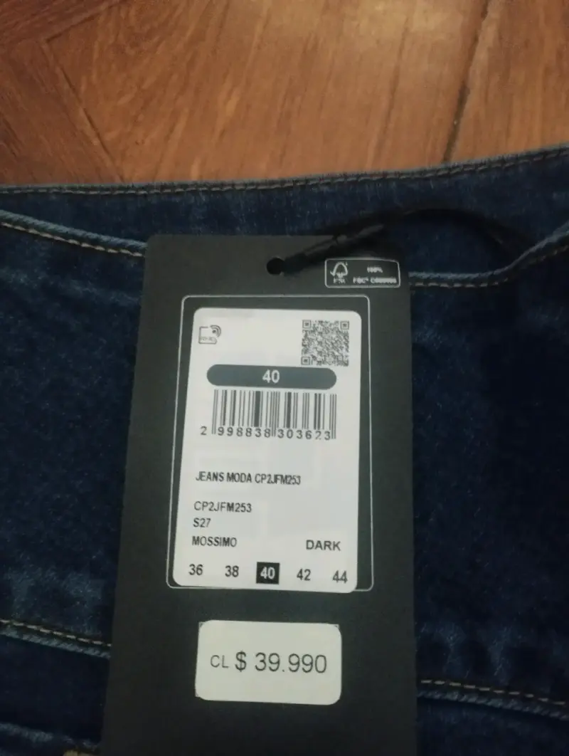 Jeans acampanados azul oscuro Mossimo talla 40 - 3