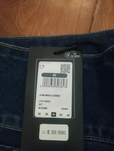 Jeans acampanados azul oscuro Mossimo talla 40 - miniatura 3