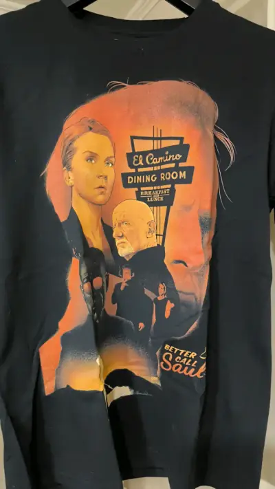 Polera negra Better Call Saul con diseño gráfico - miniatura 1