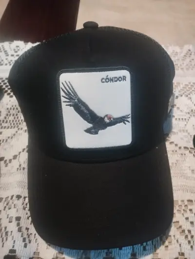Gorra negra con diseño de cóndor Will lamma - miniatura 1