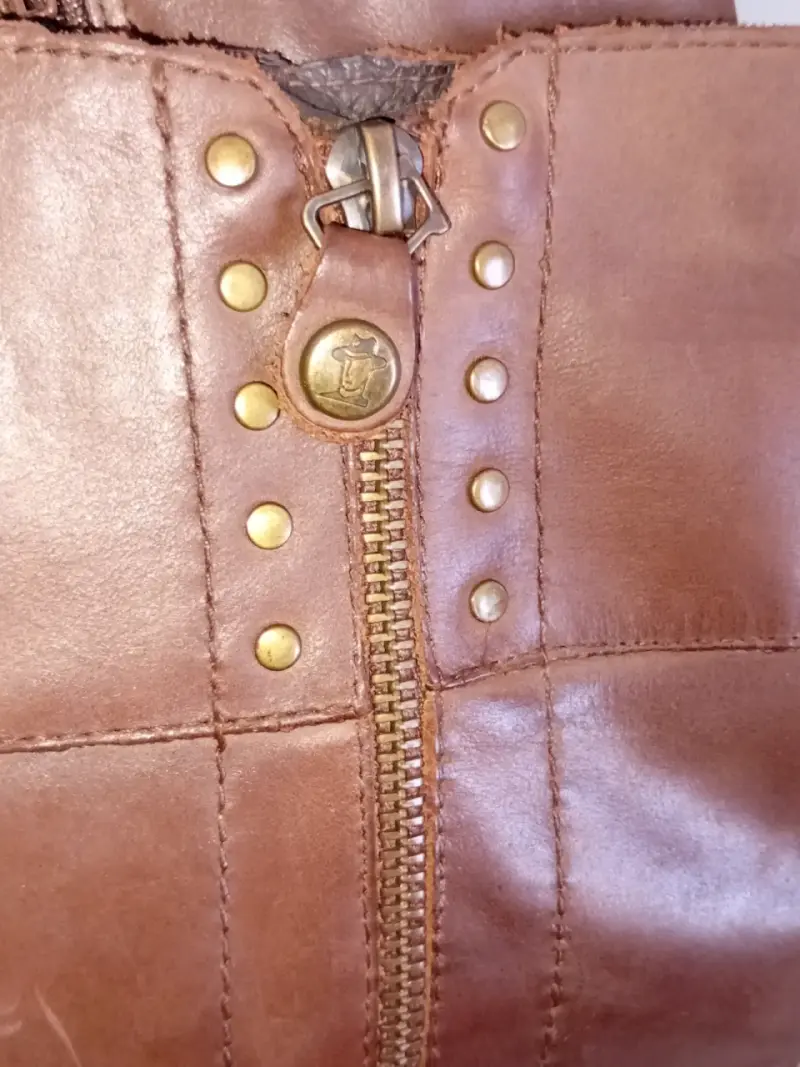 Botas de cuero marrón con tacón alto - 4