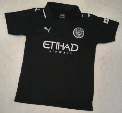 Camiseta Negra Manchester City Haaland - miniatura 1