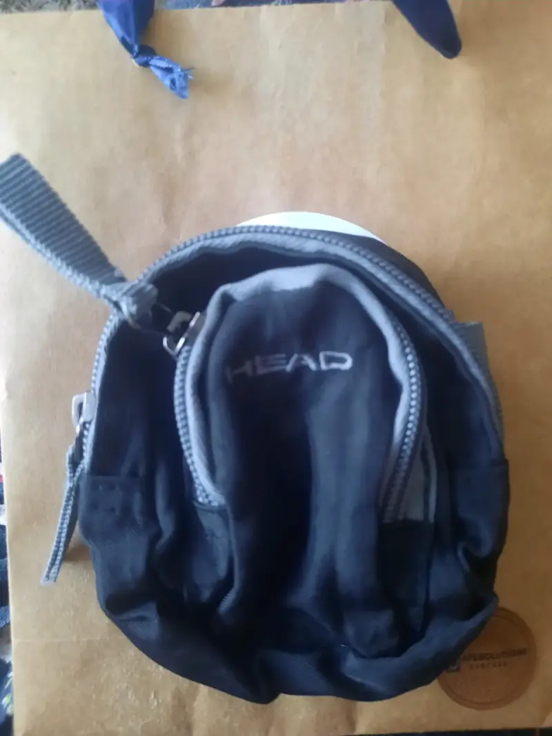 Monedero mochila pequeño negro Head con cierre