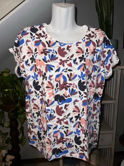 Polera Esprit estampada floral multicolor mujer - miniatura 1