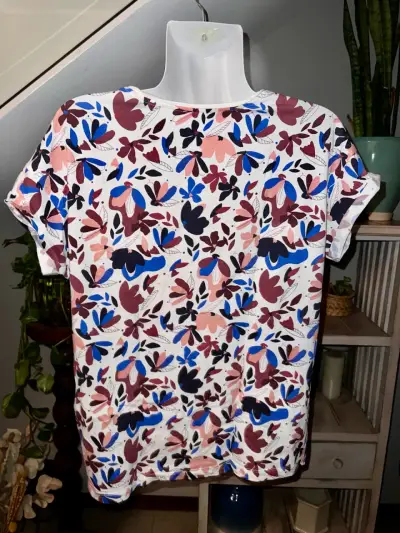 Polera Esprit estampada floral multicolor mujer - miniatura 2