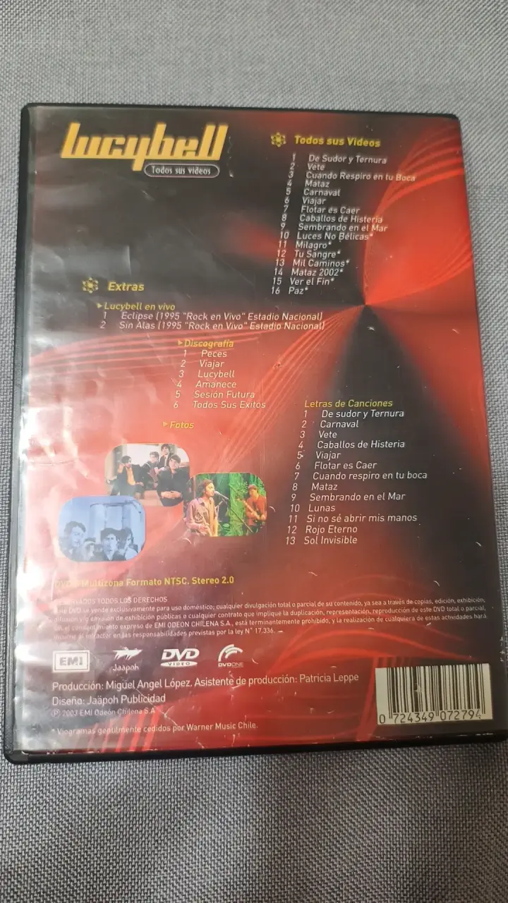 DVD Lucybell Todos Sus Videos con Extras - 2