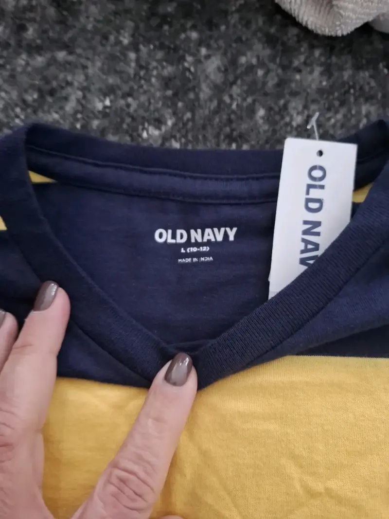 Polera a rayas Old Navy talla 10-12 nueva - 2