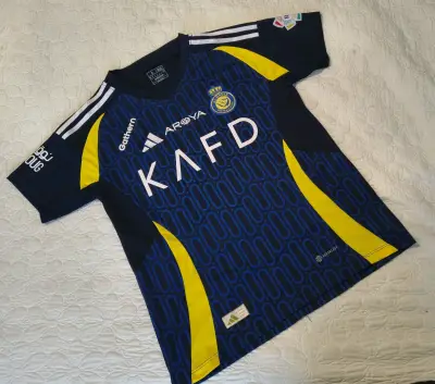 Camiseta de fútbol Al Nassr Ronaldo azulamarilla - miniatura 2