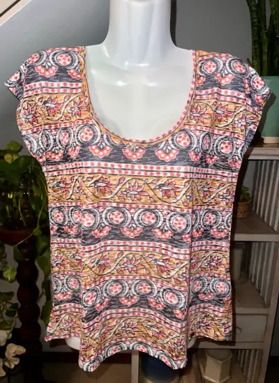 Polera estampada multicolor Umbrale Woman - miniatura 1