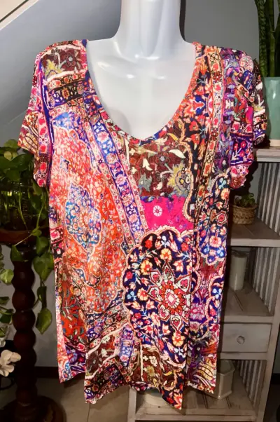 Blusa estampada multicolor Umbrale - miniatura 1