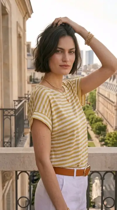 Polera zara amarilla con lazo en la espalda - miniatura 2