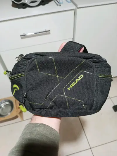 Riñonera deportiva negra Head con detalles verdes - miniatura 1