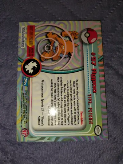 Tarjeta Pokémon Hypno #97 - miniatura 2