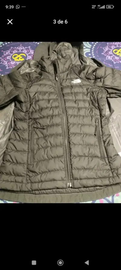 Chaqueta impermeable The North Face gris oscuro - miniatura 2