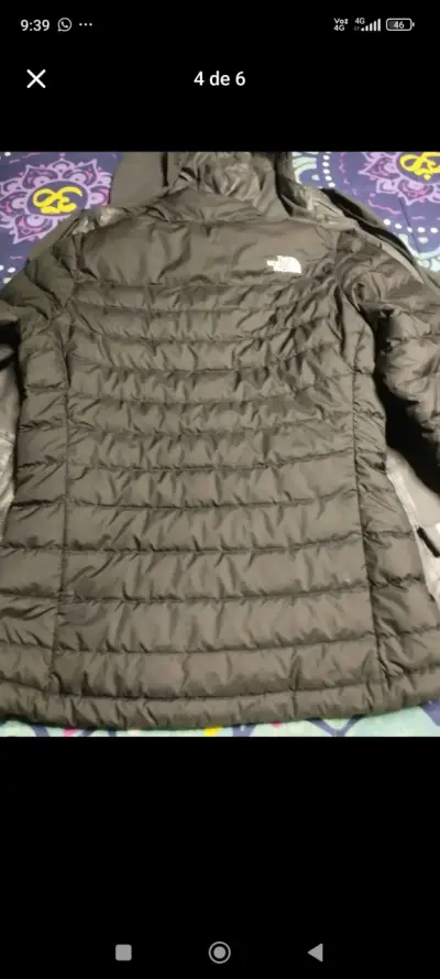 Chaqueta impermeable The North Face gris oscuro - miniatura 3