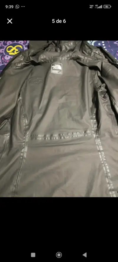 Chaqueta impermeable The North Face gris oscuro - miniatura 4