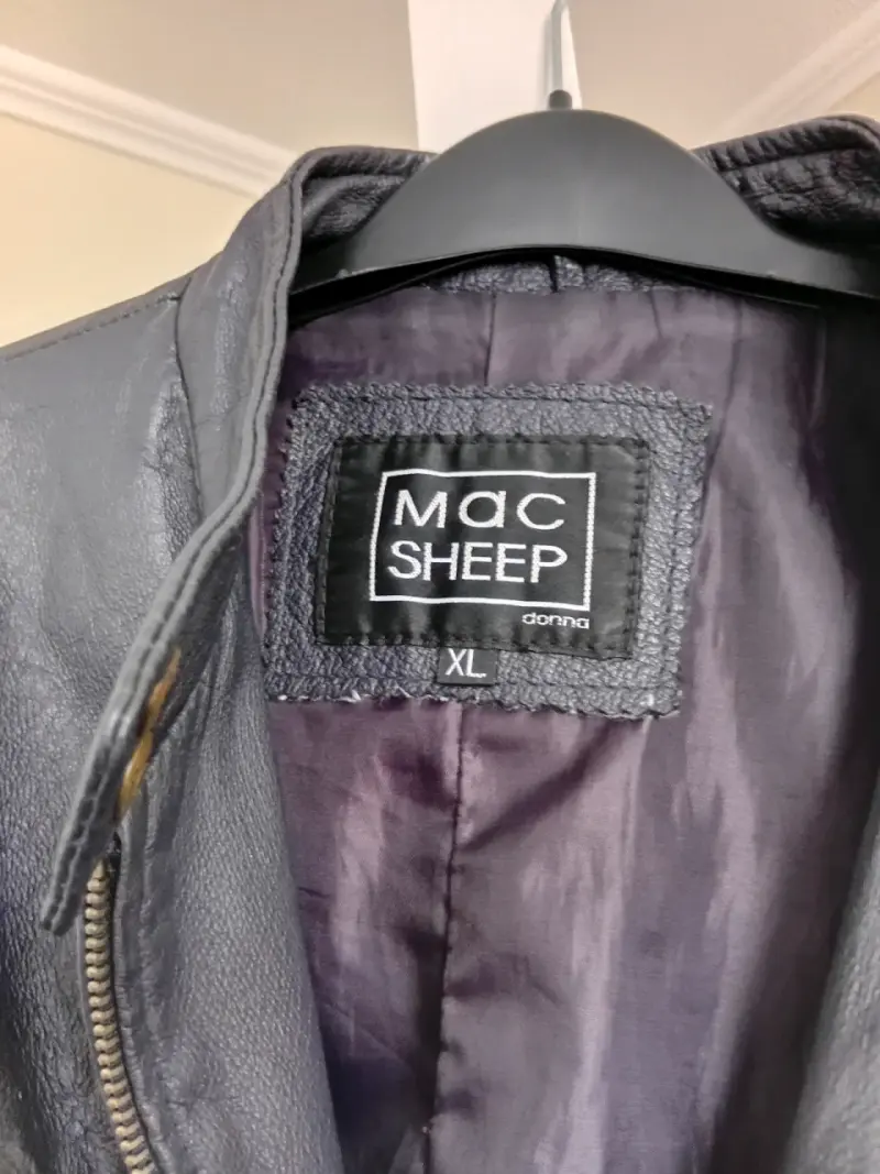 Chaqueta de cuero morada Mac Sheep para mujer - 2