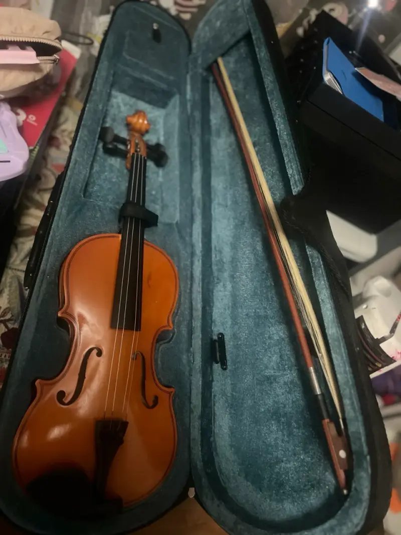 Violín acústico con estuche y arco - 3