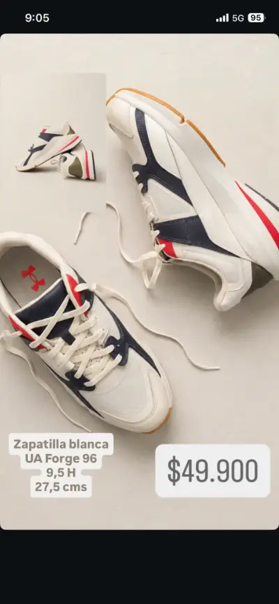 Zapatillas deportivas Under Armour UA Forg 96 blan - miniatura 2