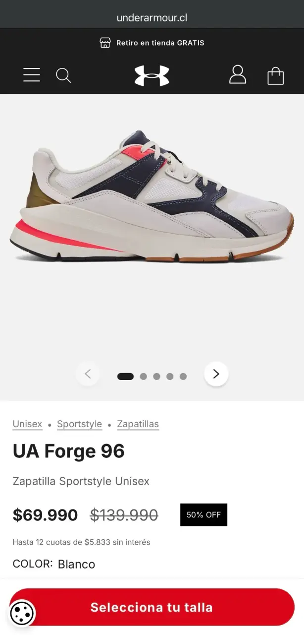 Zapatillas deportivas Under Armour UA Forg 96 blan - 3