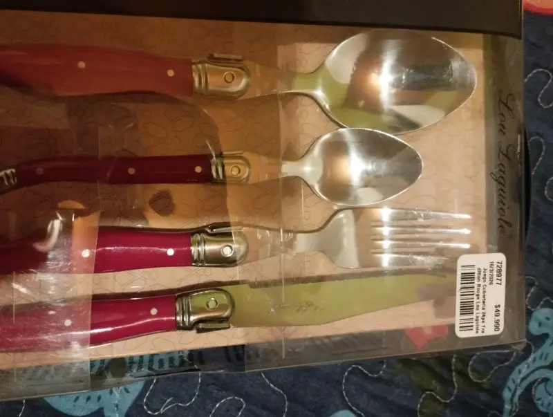 Set de Cubiertos Laguiole Rojo 24Piezas