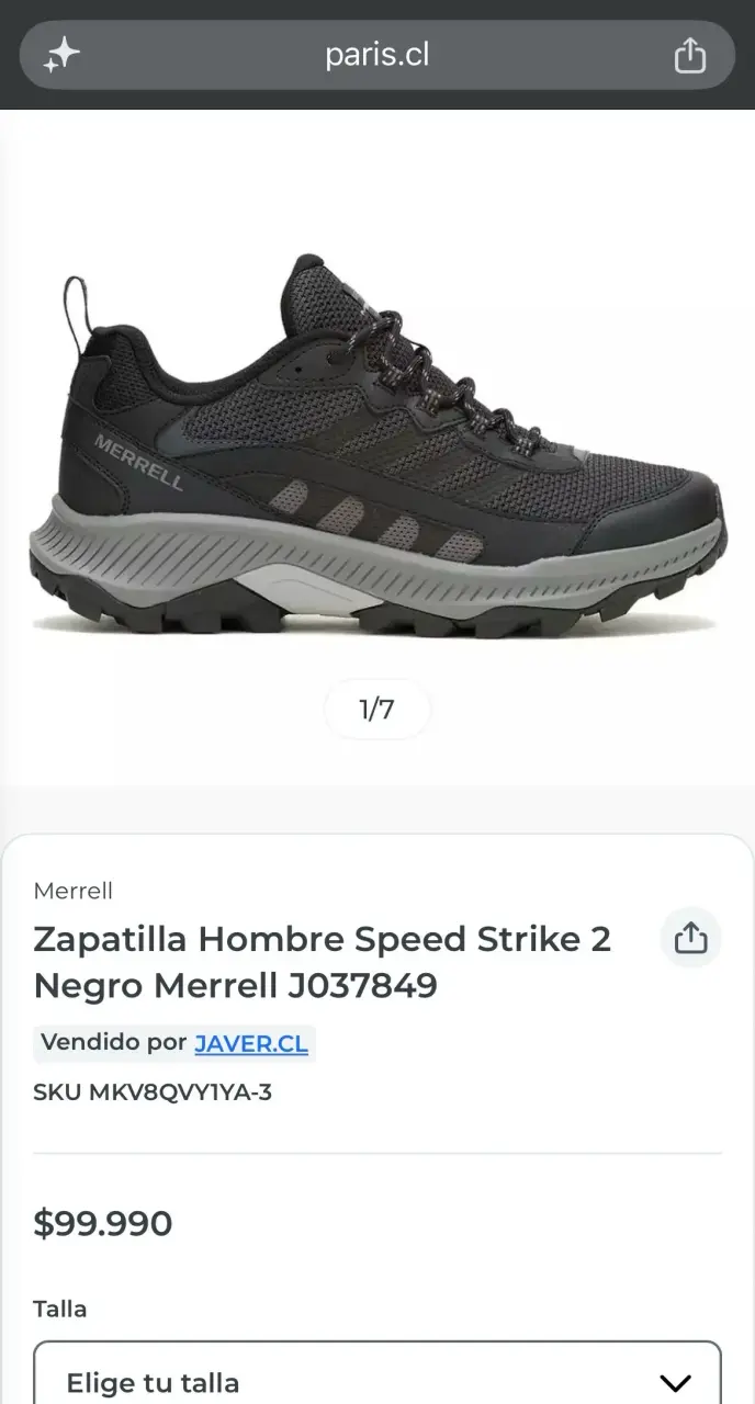 Zapatillas de senderismo Merrell negras - 3