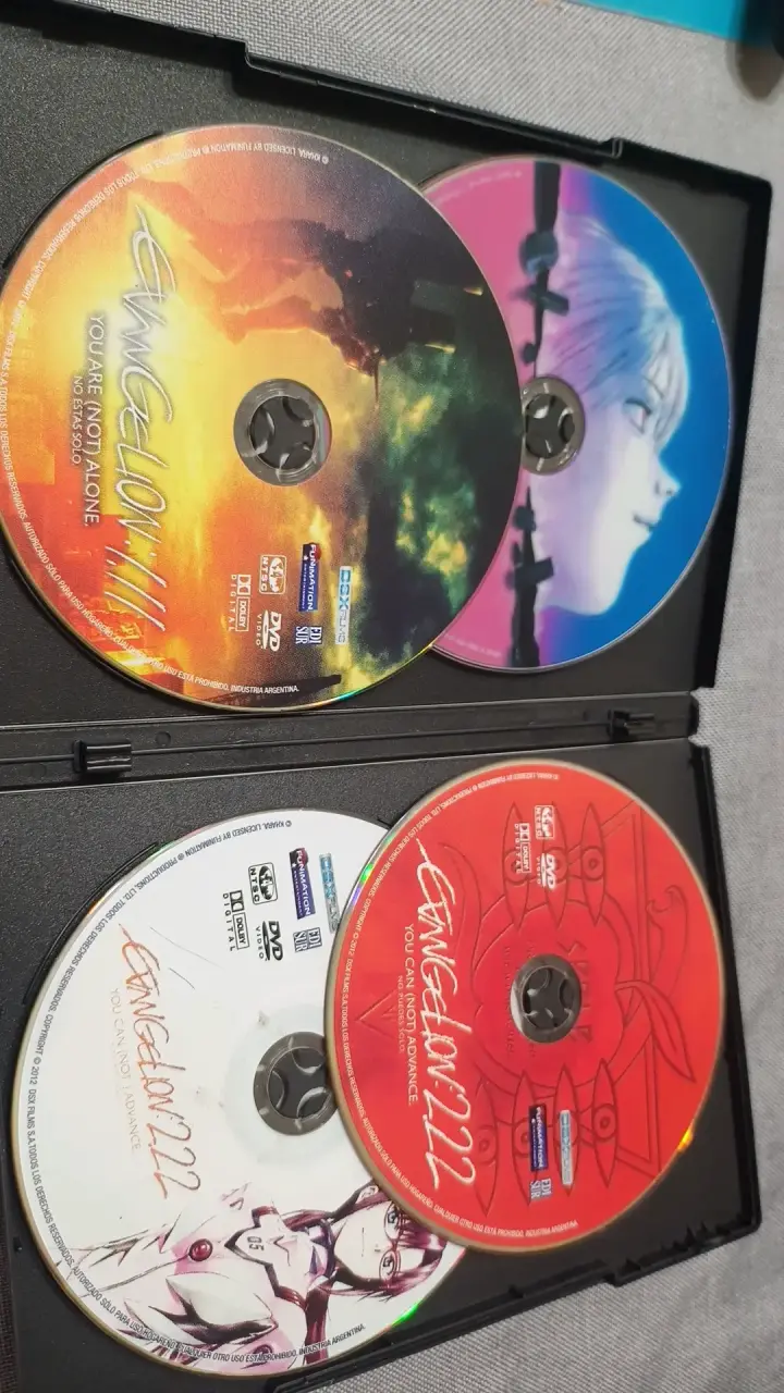 Colección de DVDs Evangelion 1.11 y 2.22