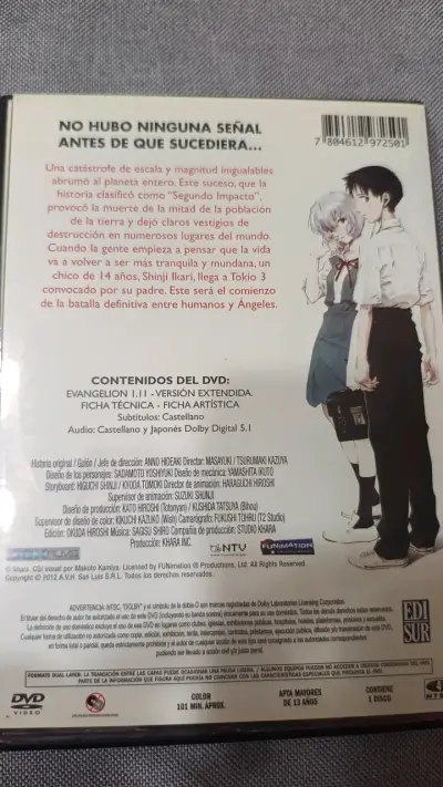 Colección de DVDs Evangelion 1.11 y 2.22 - miniatura 2