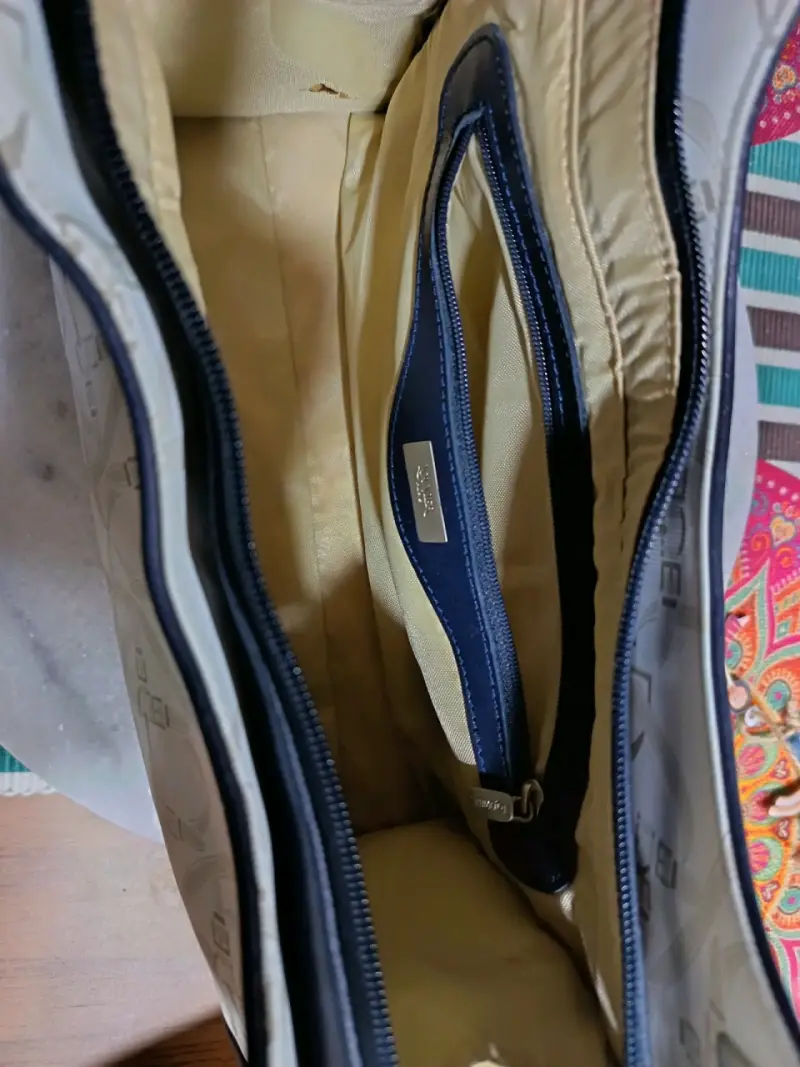 Bolso de hombro Louvier beige Vintage - 4
